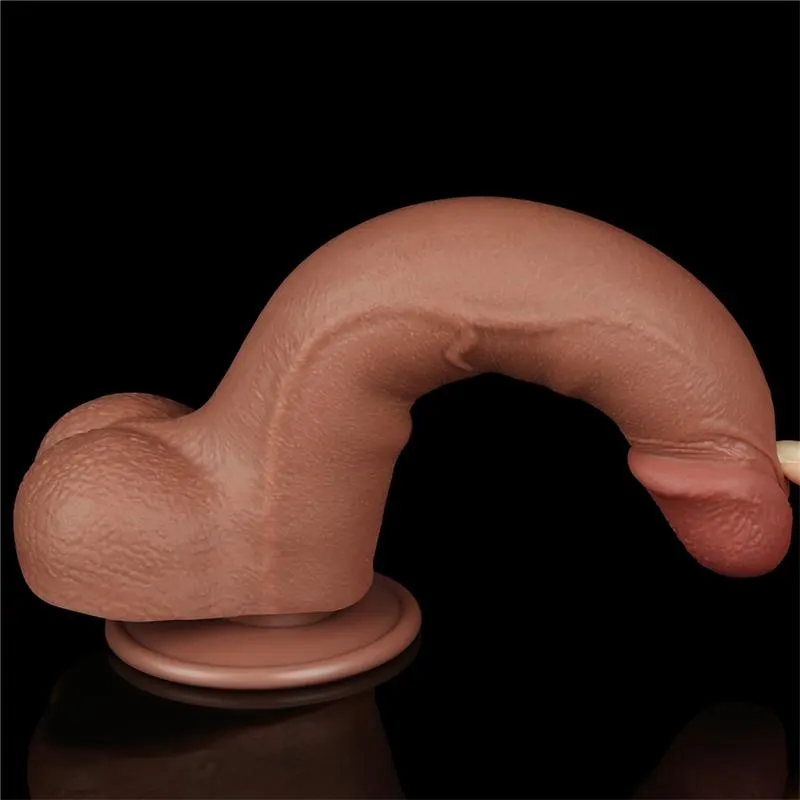 Dildo con Piel Retractil 8.5 Bronceado · LOVETOY · Dildos — Foto 9