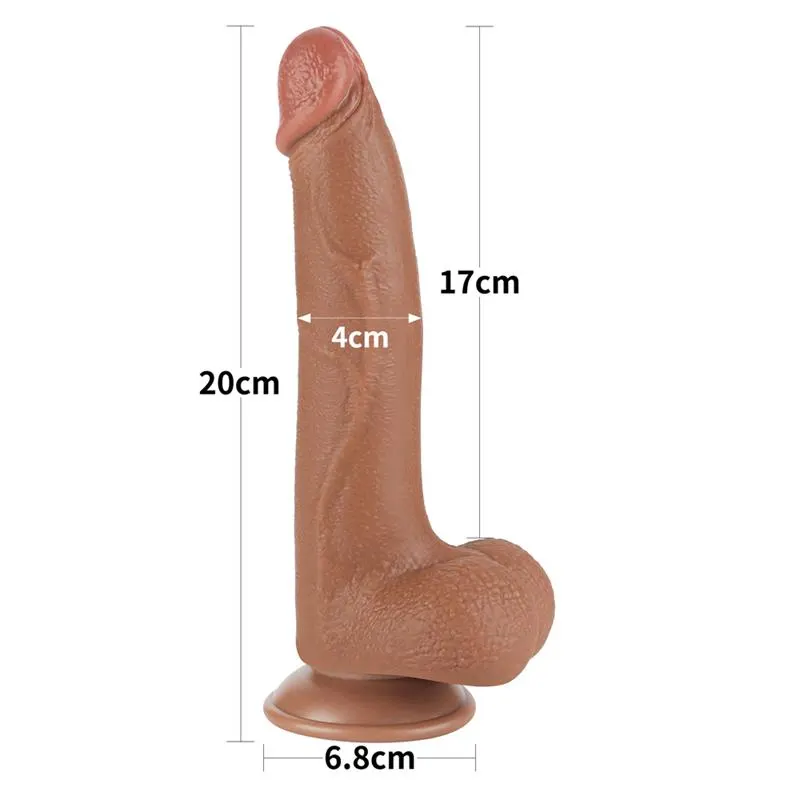 Dildo con Piel Retractil 8.5 Bronceado · LOVETOY · Dildos — Foto 10