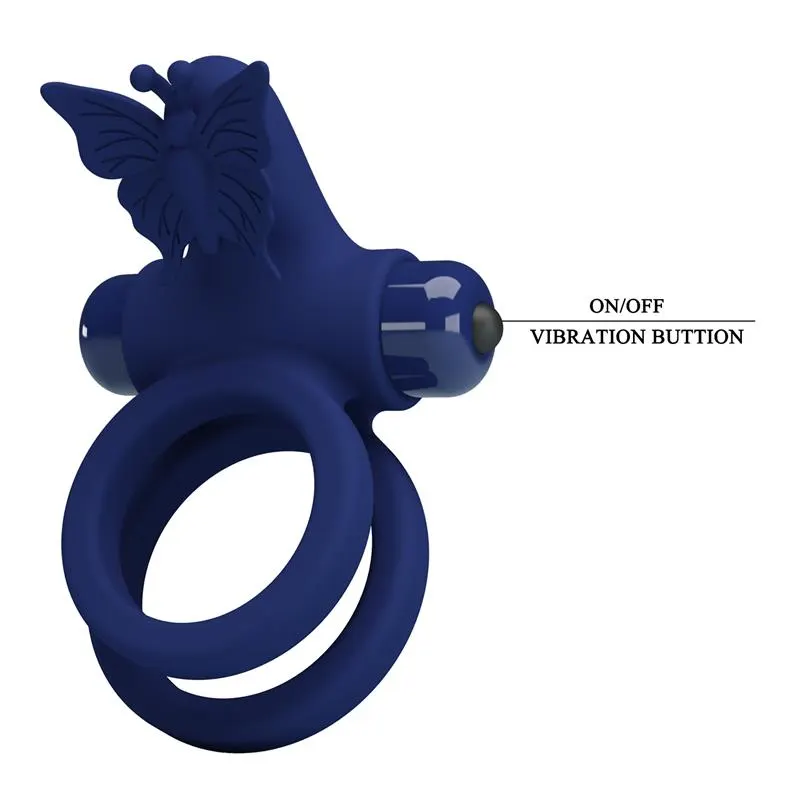 Anillo Doble para el Pene con Vibración · PRETTYLOVE · Anillos para el Pene — Foto 7