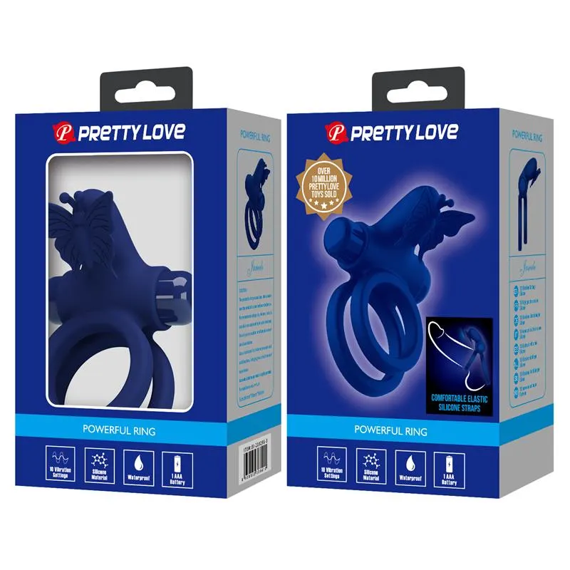 Anillo Doble para el Pene con Vibración · PRETTYLOVE · Anillos para el Pene — Foto 10