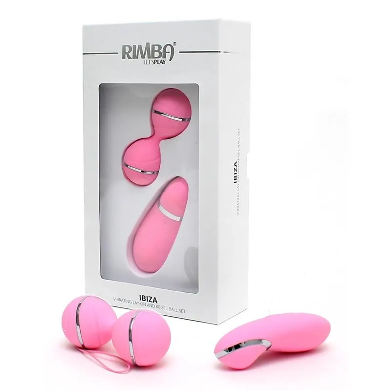 Bolas Kegel con Control Remoto y Estimulador Ibiza Rosa · RIMBA TOYS · Bolas Chinas y Salud Femenina — foto 4