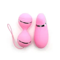 Bolas Kegel con Control Remoto y Estimulador Ibiza Rosa · RIMBA TOYS · Bolas Chinas y Salud Femenina