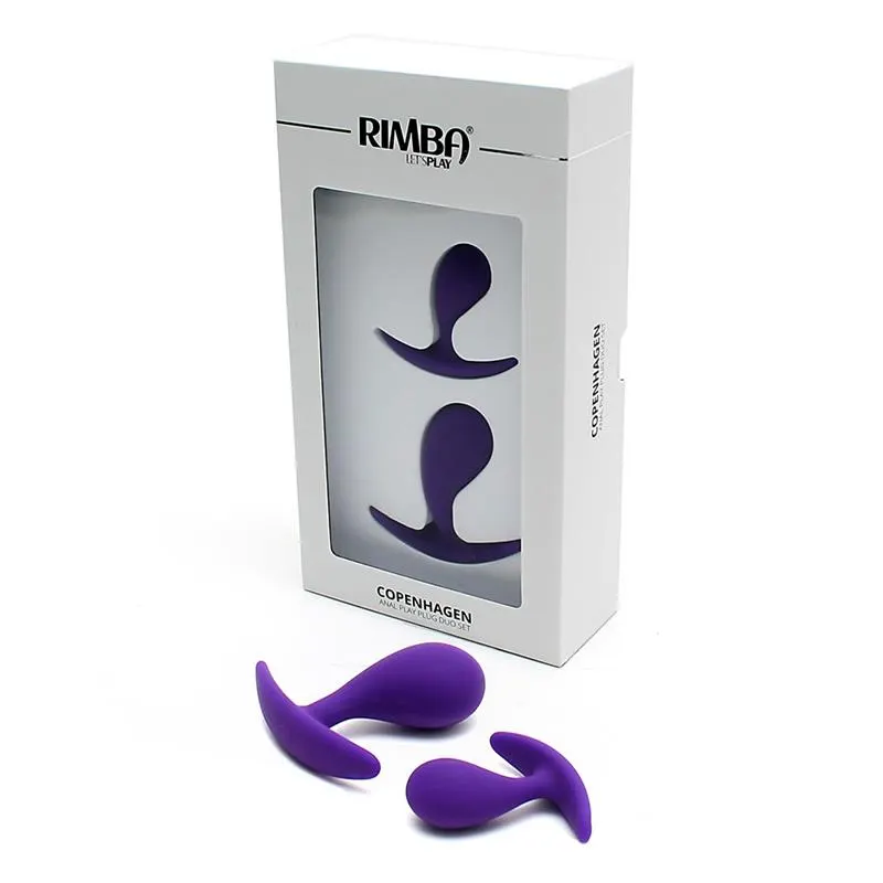 Set 2 Plug Anales Anatómicos Copenhagen Purpura · RIMBA TOYS · Anal — photo 5