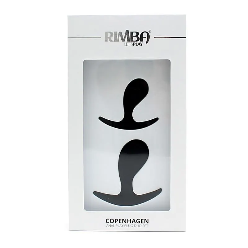 Set de 2 Plugs Anatómicos Copenhagen Negro · RIMBA TOYS · Anal — photo 6
