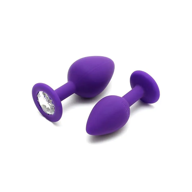 Set de 2 Plugs con Joya Berlin Purpura · RIMBA TOYS · Anal — photo 3