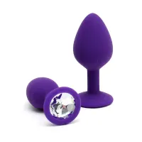 Set de 2 Plugs con Joya Berlin Purpura · RIMBA TOYS · Anal