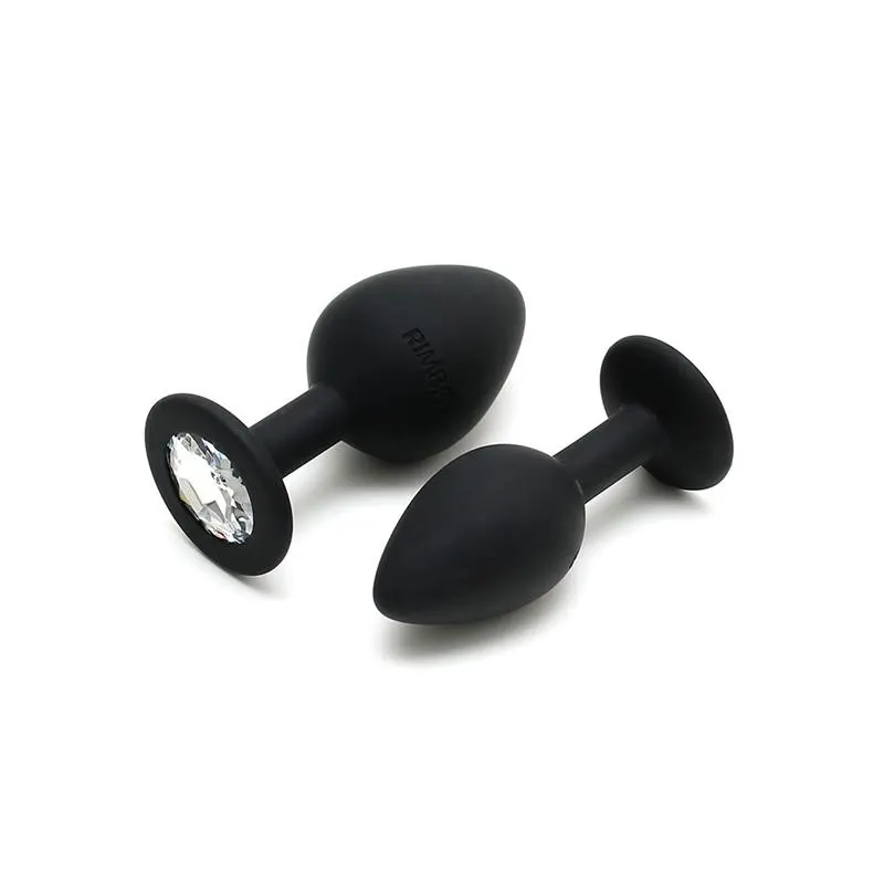 Set de 2 Plugs con Joya Berlin Negro · RIMBA TOYS · Anal — Foto 3
