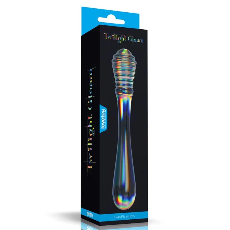 Dildo de Cristal que Brilla en la Oscuridad Twilight Gleam Twin Pleasures · LOVETOY · Dildos — Foto 4