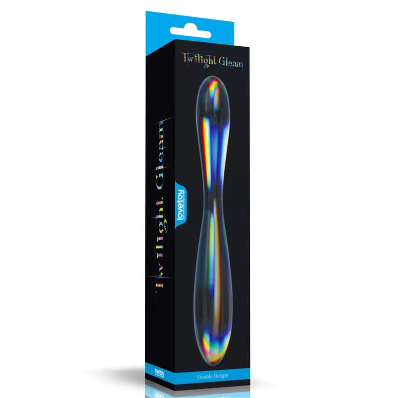 Dildo de Cristal que Brilla en la Oscuridad Twilight Gleam Double Delight · LOVETOY · Dildos — Foto 4