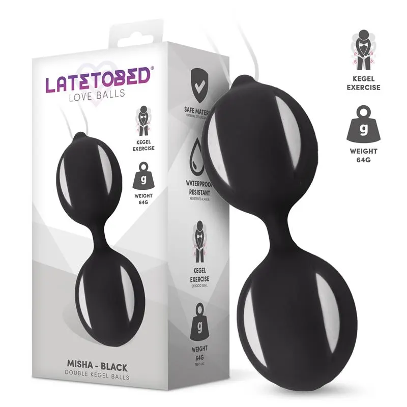 Misha Bola Kegel Doble con Peso Interno · LATETOBED · Bolas Chinas y Salud Femenina