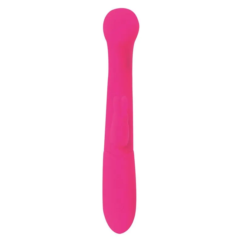 Cotton Vibrador Punto G y Conejito USB Silicona Fuchsia · GOODIES · Vibradores — Foto 5