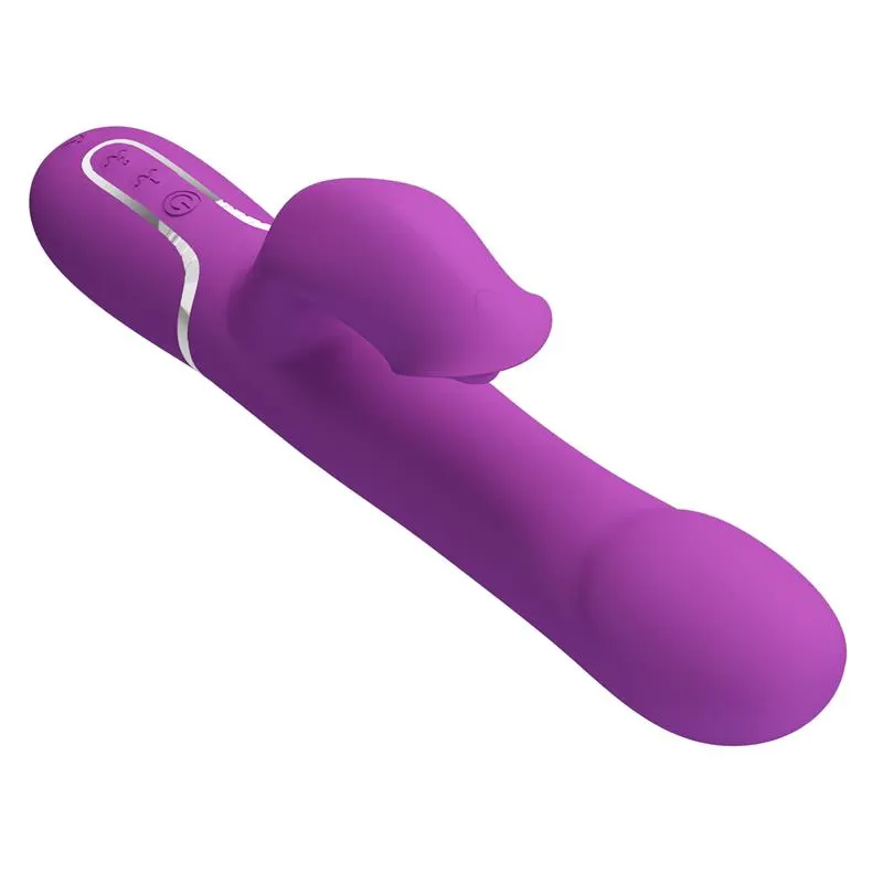 Zalin Vibrador con Bolas Rotatorias y Lengua · PRETTYLOVE · Vibradores — Foto 4
