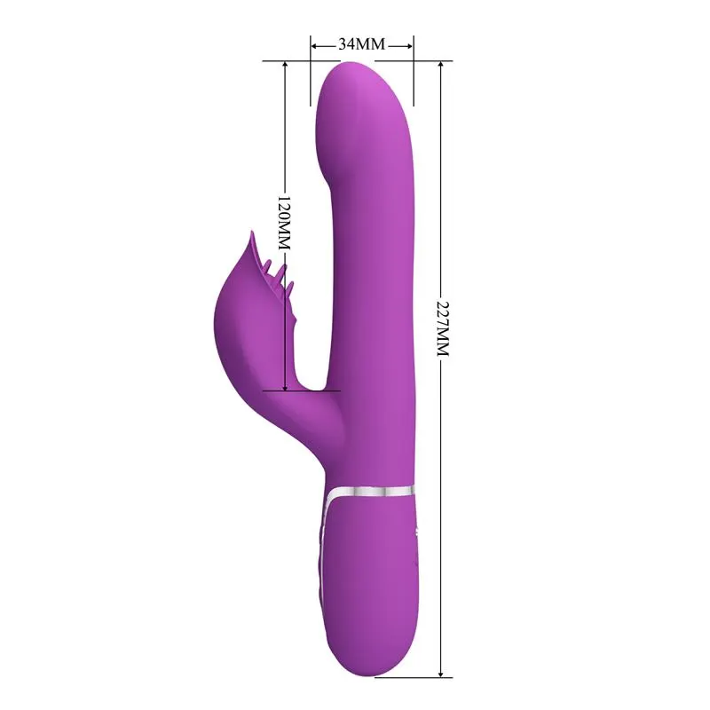 Zalin Vibrador con Bolas Rotatorias y Lengua · PRETTYLOVE · Vibradores — Foto 10