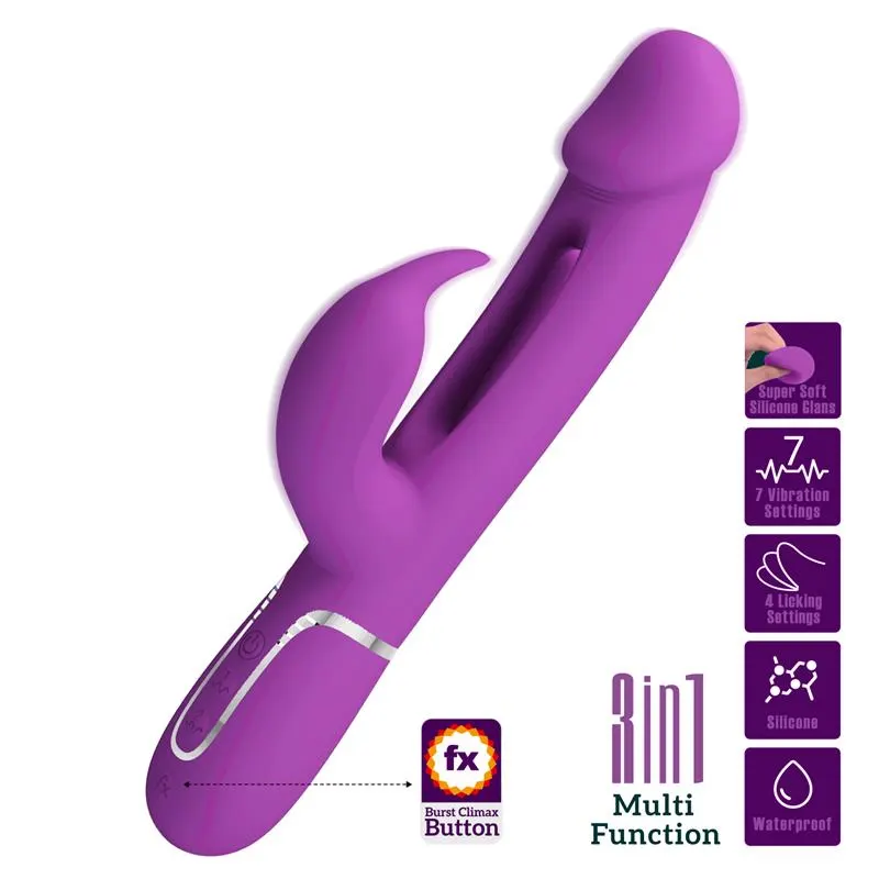 Kampas Vibrador con Lengua Lila · PRETTYLOVE · Vibradores