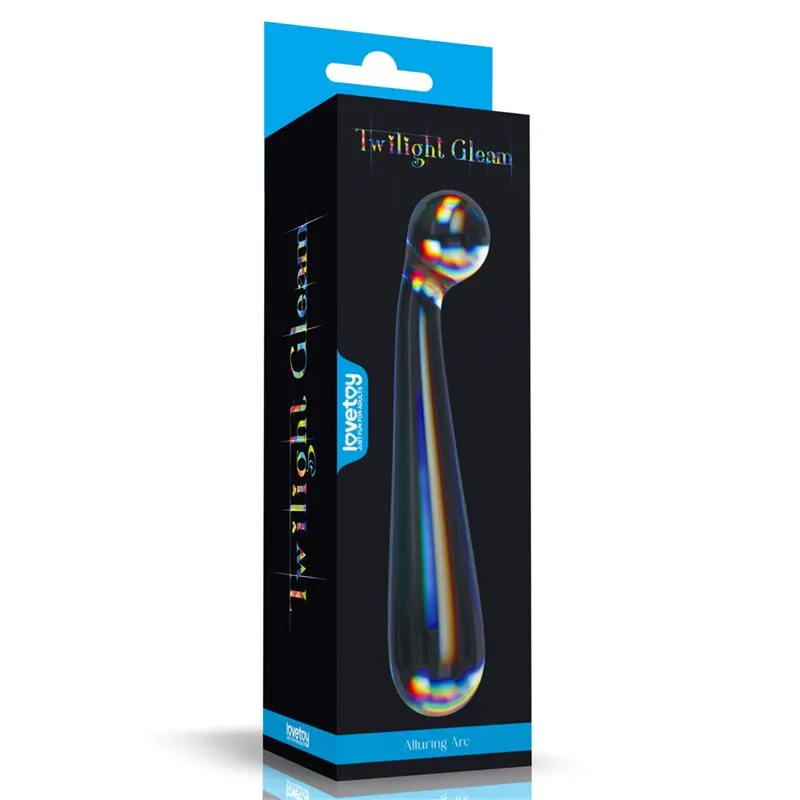 Dildo de Cristal que Brilla en la Oscuridad Twilight Gleam Alluring Arc · LOVETOY · Dildos — photo 5