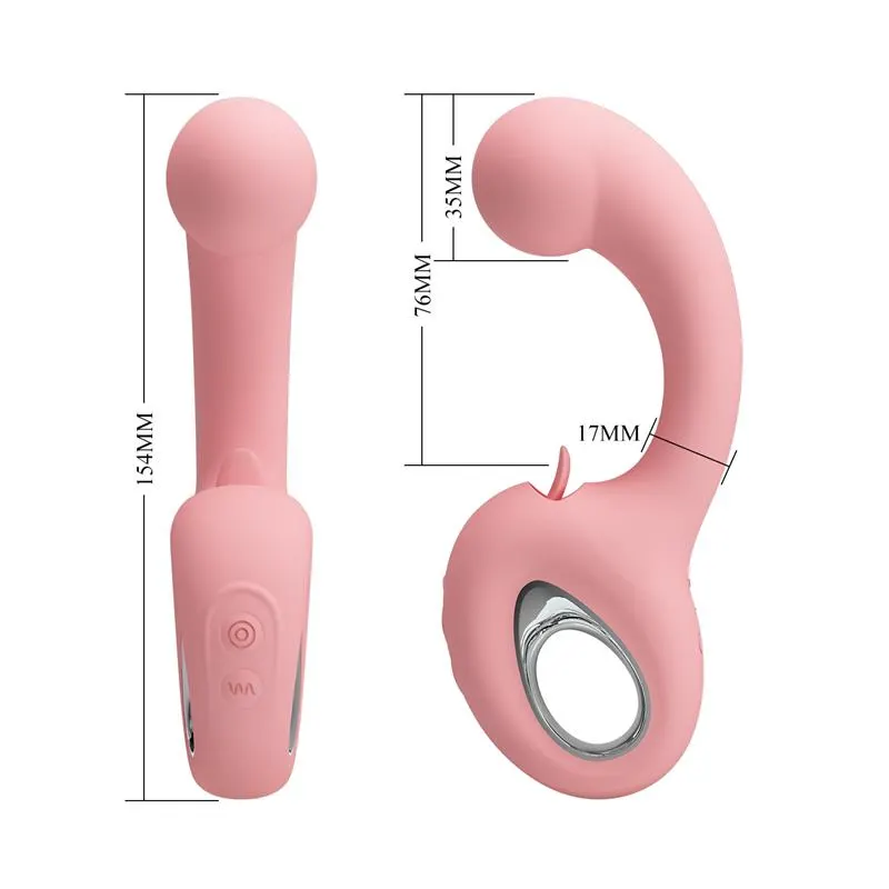 Erynnyes Vibrador con Lengua Estimuladora · PRETTYLOVE · Vibradores — Foto 10