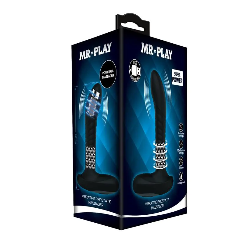 Masajeador Prostático con Vibración y Bolas Rotadoras · MR PLAY · Anal — photo 9
