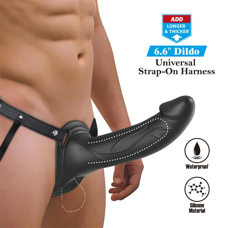 London Arnés Universal con Dildo Hueco 6.6 · PRETTYLOVE · Anillos para el Pene — Foto 3