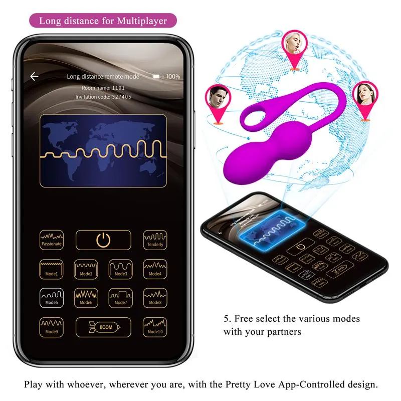Elvira Bolas Kegel con Vibración y App · PRETTYLOVE · PRETTYLOVE · Vibradores — Foto 14