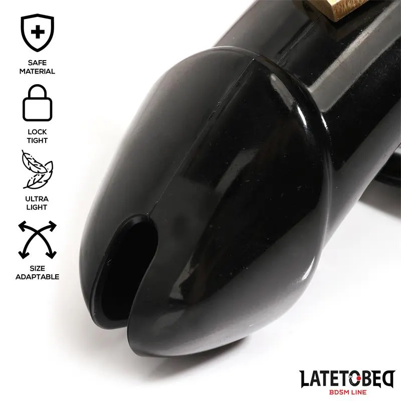 Jaula de Pene de Castidad Long Negro · LATETOBED BDSM LINE · Castidad — Foto 2