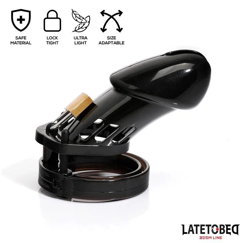 Jaula de Pene de Castidad Long Negro · LATETOBED BDSM LINE · Castidad — Foto 3