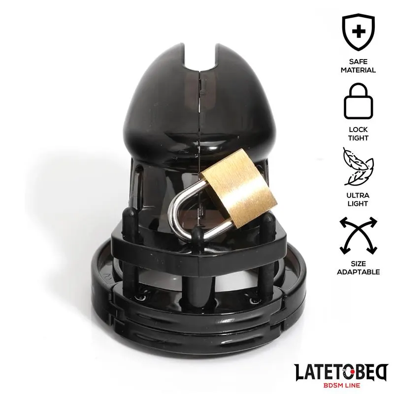 Jaula de Pene de Castidad Short Negro · LATETOBED BDSM LINE · Castidad — Foto 4