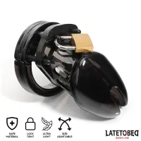 Jaula de Pene de Castidad Short Negro · LATETOBED BDSM LINE · Castidad