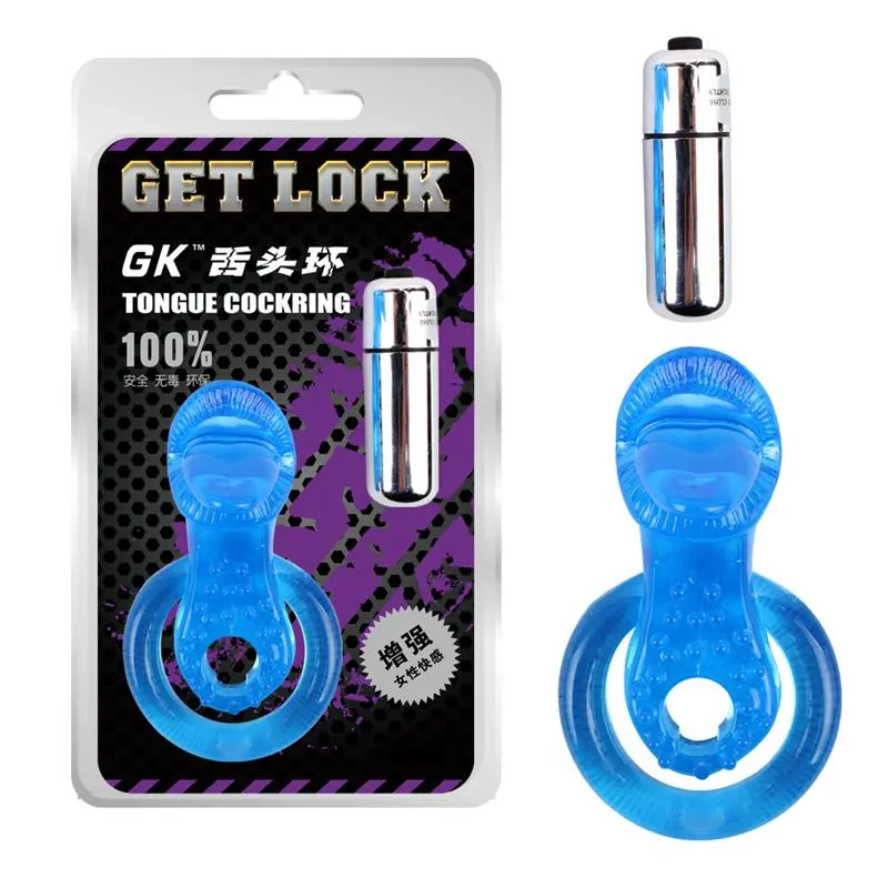 Anillo Vibrador para el Pene The Tongue Azul · CHISA · Fundas y Extensiones para el Pene — Foto 3
