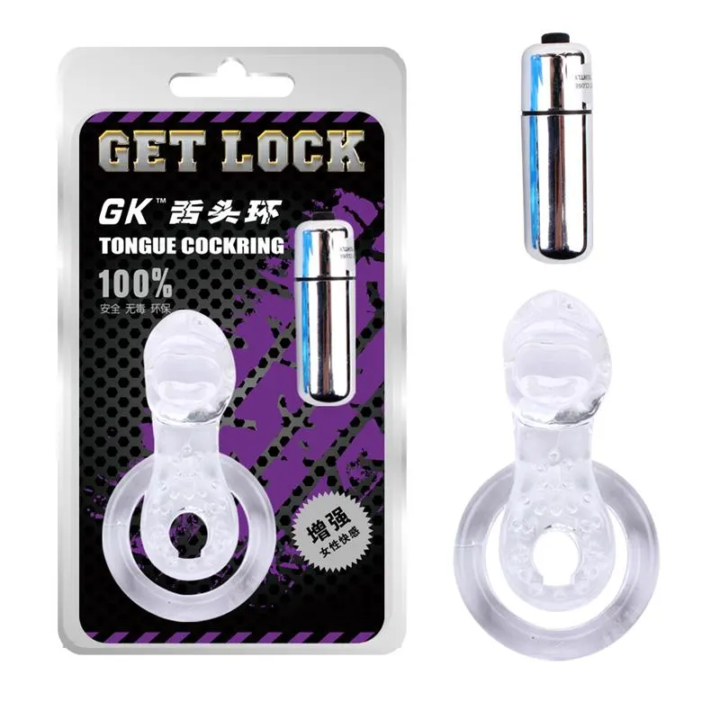 Anillo Vibrador para el Pene The Tongue Transparente · CHISA · Fundas y Extensiones para el Pene — Foto 3