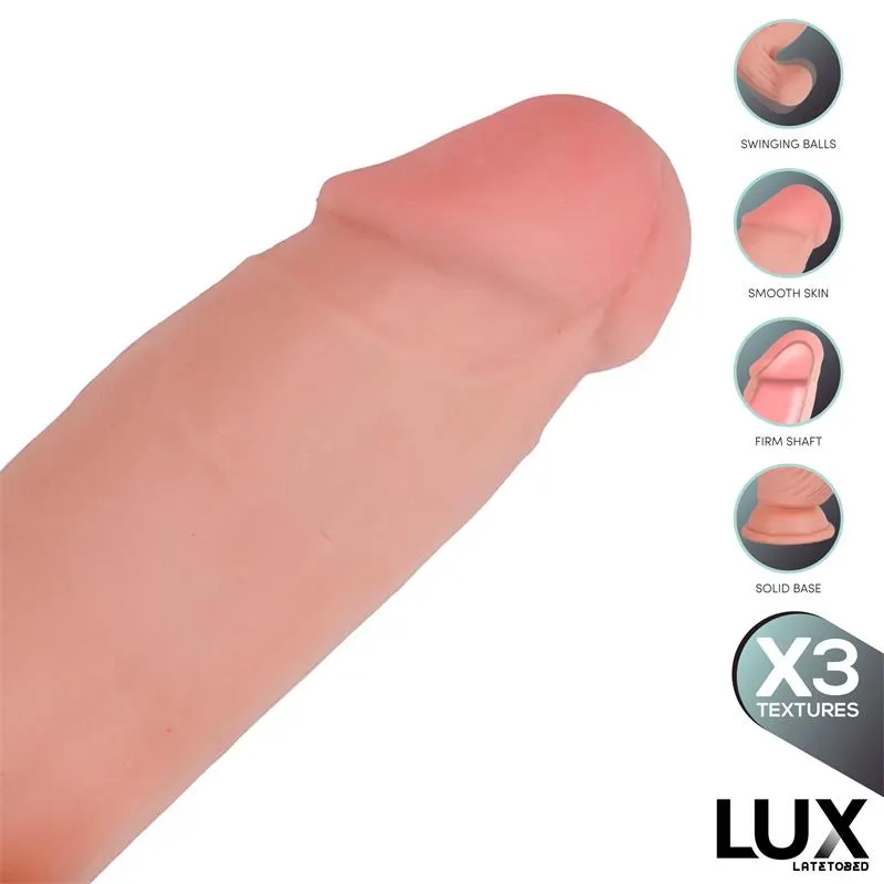 Paul Dildo Triple Densidad con Testículos Oscilantes 8.2 · LUX · Dildos — photo 3