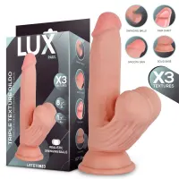 Paul Dildo Triple Densidad con Testículos Oscilantes 8.2 · LUX · Dildos