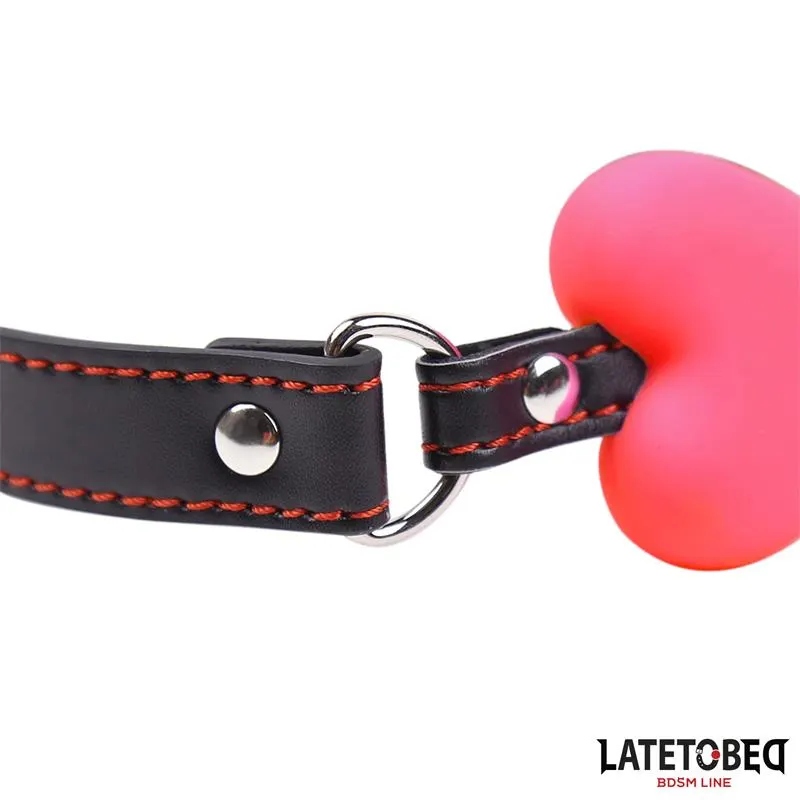 Mordaza Hueso Rosa Ajustable · LATETOBED BDSM LINE · Máscaras, Antifaces y Mordazas — photo 4