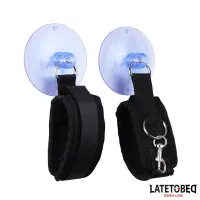 Esposas Muñecas Velcro con Ventosa Ajustable · LATETOBED BDSM LINE · Esposas y Ataduras