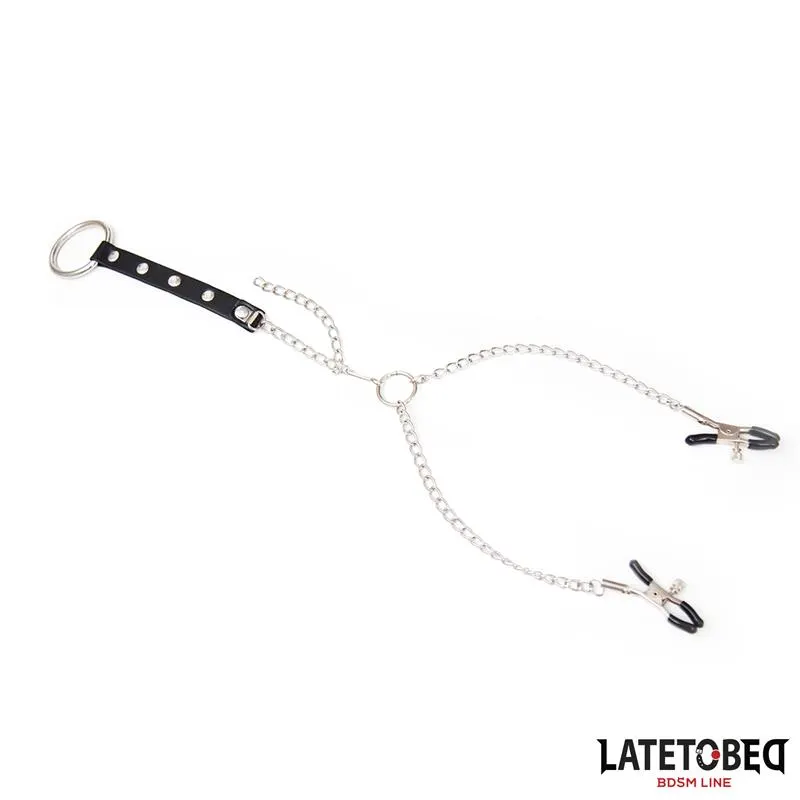 Pinzas Pezones con Anillo para Pene Talla Única · LATETOBED BDSM LINE · Pinzas y Pezoneras