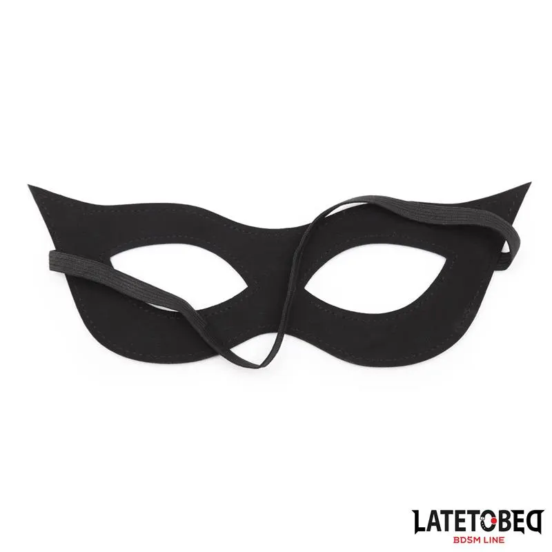 Antifaz Negro Elástico · LATETOBED BDSM LINE · Máscaras, Antifaces y Mordazas — Foto 2