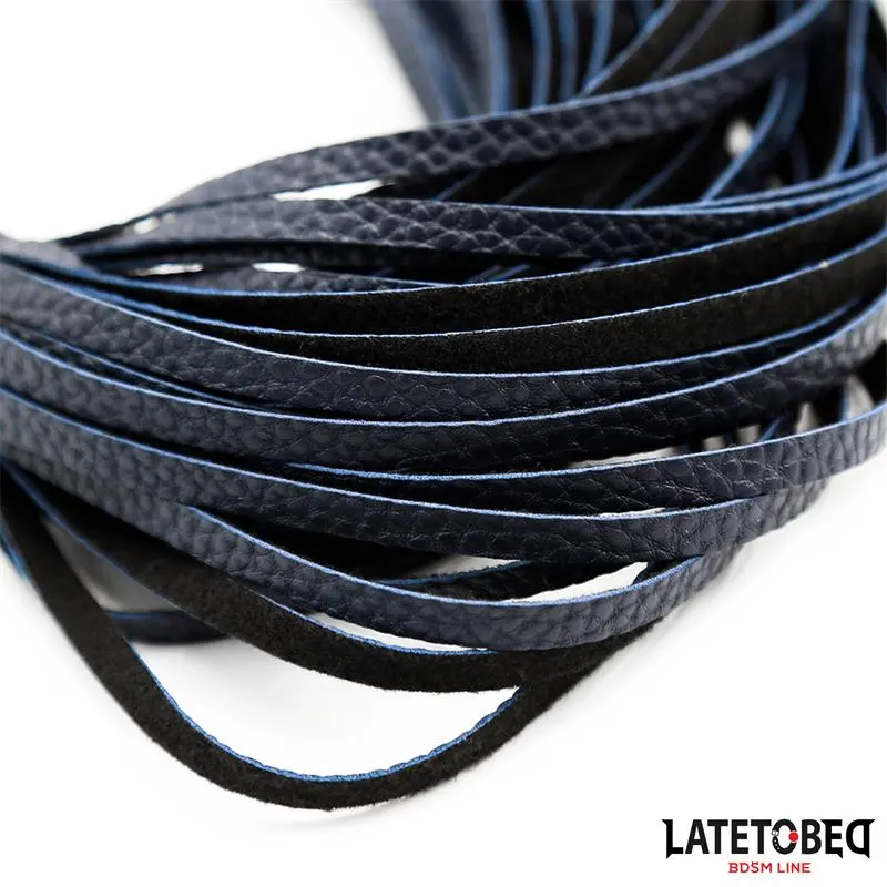 Flogger Azul Oscuro 43.5cm · LATETOBED BDSM LINE · Spanking y Azotes — photo 4