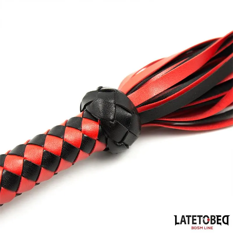 Flogger Rojo y Negro  50cm · LATETOBED BDSM LINE · Spanking y Azotes — photo 5