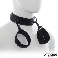 Collar con Esposas Nylon Talla Única · LATETOBED BDSM LINE · Esposas y Ataduras