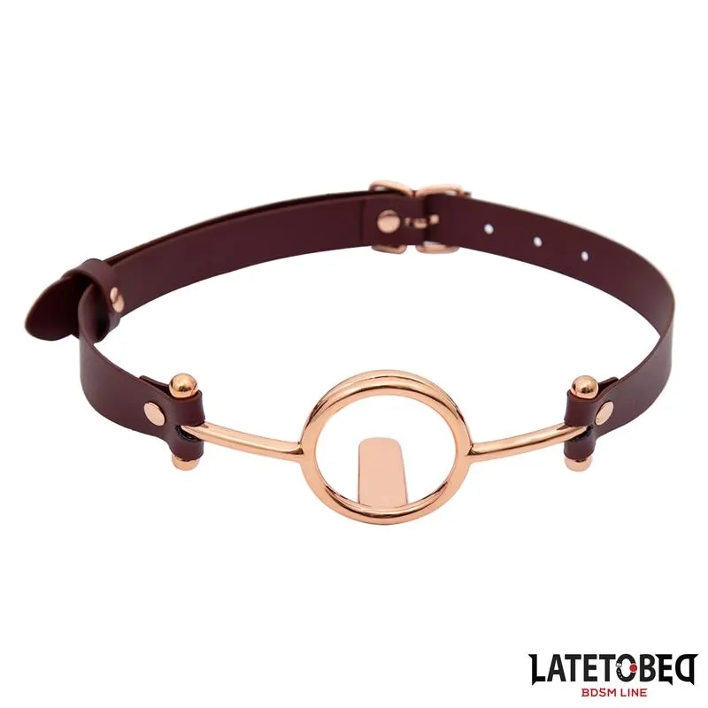 Mordaza Anilla Cuero · LATETOBED BDSM LINE · Máscaras, Antifaces y Mordazas — Foto 7