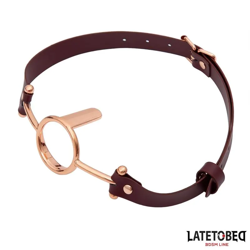 Mordaza Anilla Cuero · LATETOBED BDSM LINE · Máscaras, Antifaces y Mordazas
