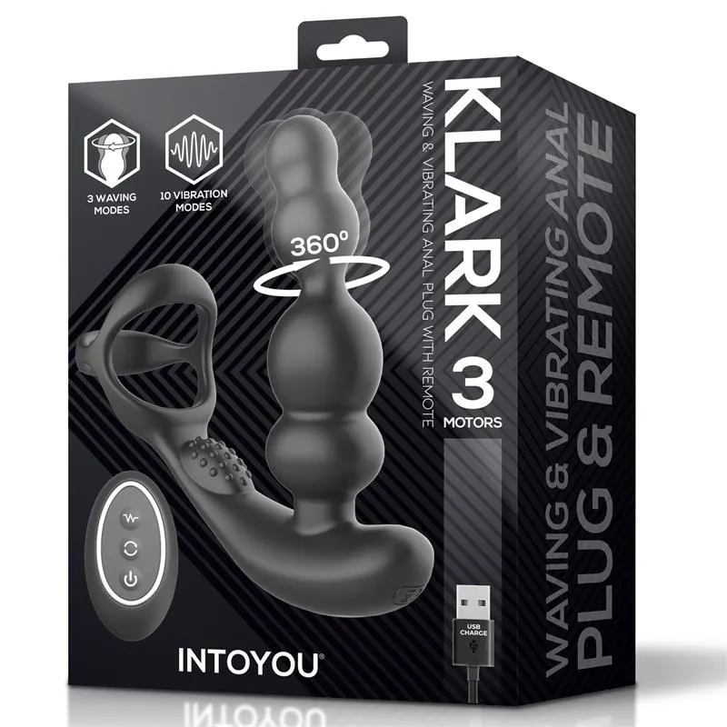 Klark Plug Anal Oscilante con Vibración y Control Remoto · INTOYOU · Anal — photo 2