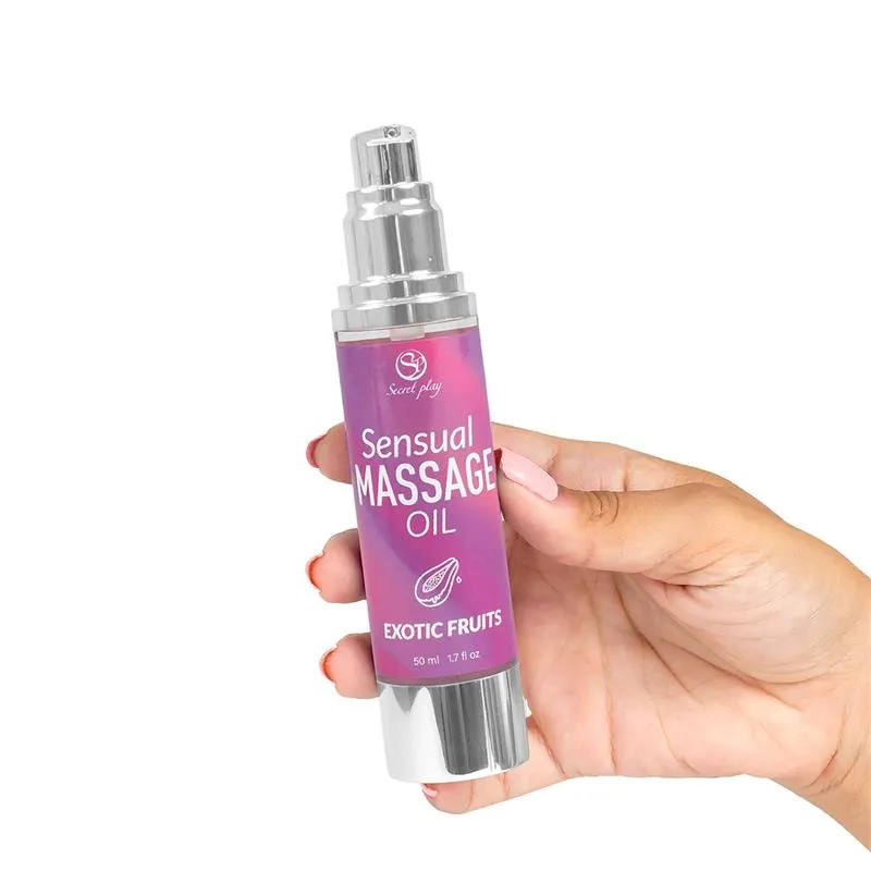 Aceite de Masaje Sensual Frutas Exóticas 50 ml. · SECRET PLAY · Cuidado Íntimo y Masaje — Foto 3