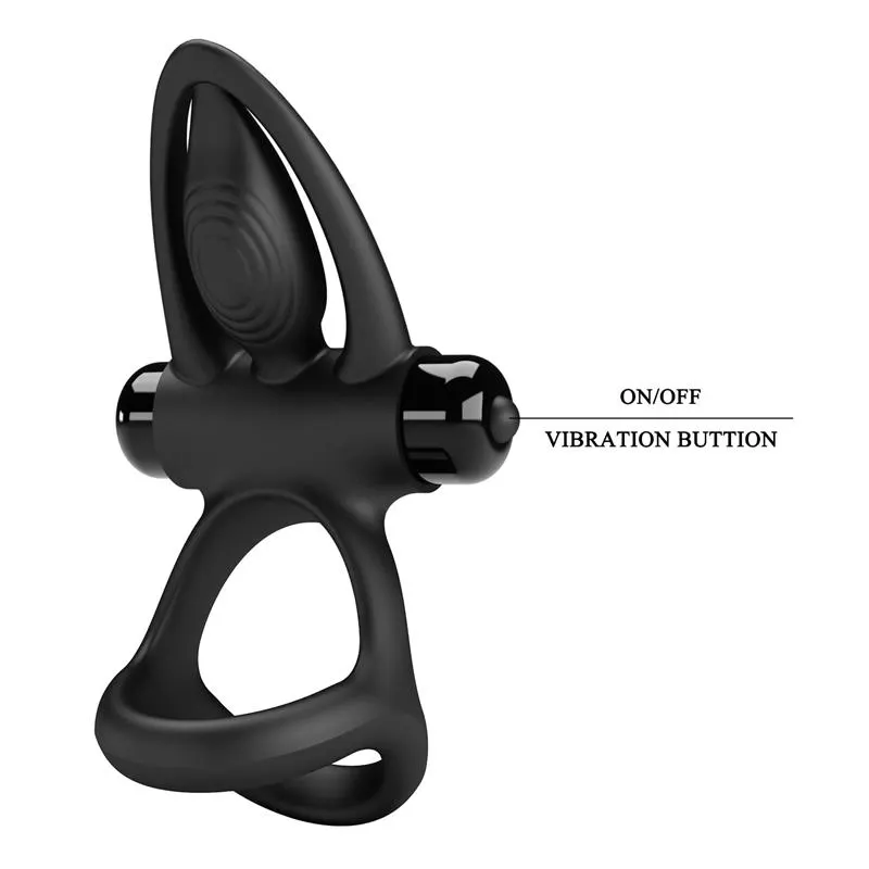 Anillo Vibrador para Pareja con Nariz de Delfín · PRETTYLOVE · PRETTYLOVE · Anillos para el Pene — Foto 7