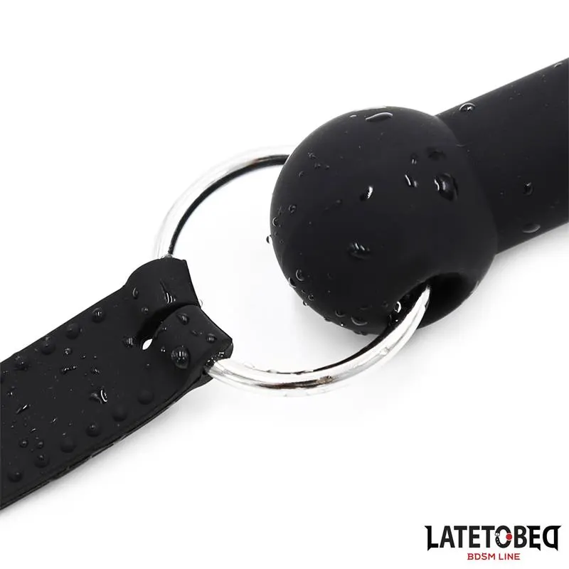 Mordaza Hueso Silicona Negro Ajustable · LATETOBED BDSM LINE · Máscaras, Antifaces y Mordazas — photo 5