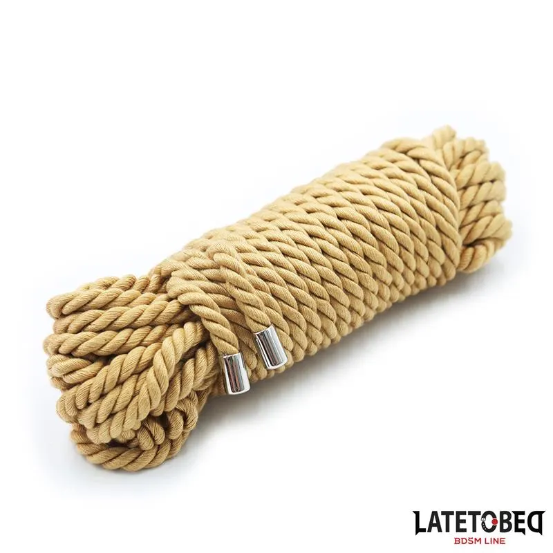 Cuerda de Bondage Detalles Metálicos 10m · LATETOBED BDSM LINE · Esposas y Ataduras