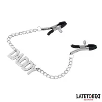 Pinzas para Pezones Cadena Daddy · LATETOBED BDSM LINE · Pinzas y Pezoneras