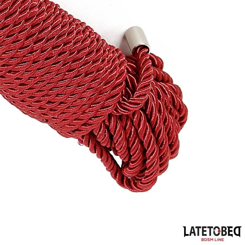 Cuerda de Bondage 10m Granate · LATETOBED BDSM LINE · Esposas y Ataduras — Foto 2