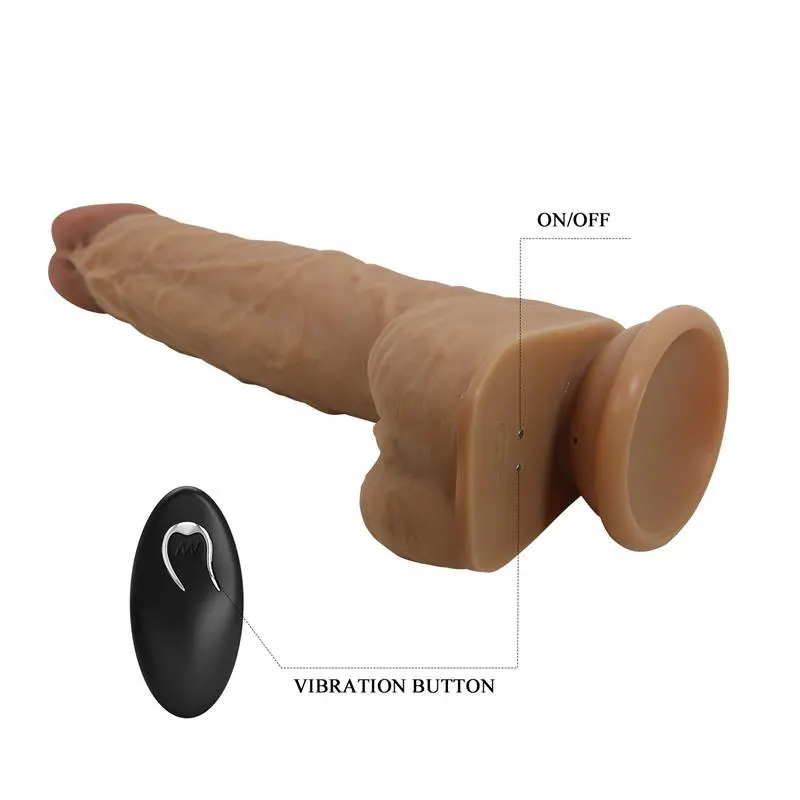 Jonathan Dildo con Vibración y Empuje Control Remoro · PRETTYLOVE · Dildos — Foto 6