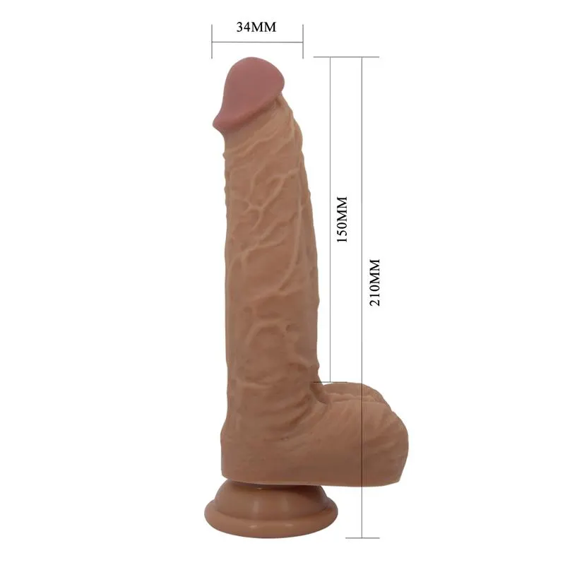 Jonathan Dildo con Vibración y Empuje Control Remoro · PRETTYLOVE · Dildos — Foto 8