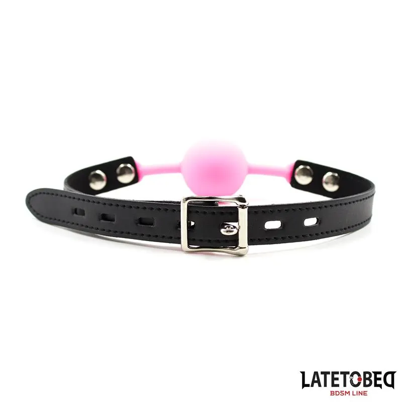 Mordaza Bola Silicona Rosa · LATETOBED BDSM LINE · Máscaras, Antifaces y Mordazas — photo 2